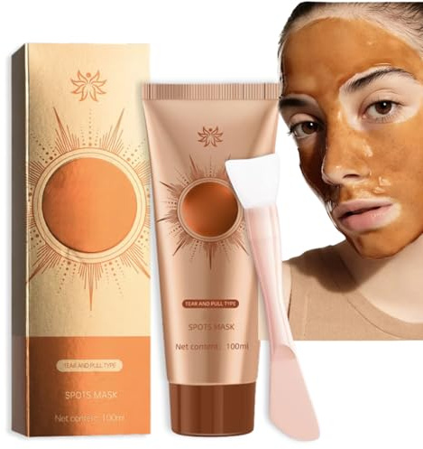 Aufhellende und Fleckenentferner Gesichtsmaske - 2025 Neuestes Peel-Off-Gesichtsmaske - Herbal Spo-ts Peel Off Mask - Festigt, Spendet Feuchtigkeit, Verkleinert Poren und Gleicht den Hautton aus