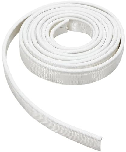 3 Meters Awning Rail Piping 6mm Double Flap White PVC Core Awning Rail Beading for all Camping/Awnings/Tents/Motorhome/Caravan