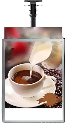 YANDDEA Scatola Luminosa a LED con Cornice Ultrasottile, Pannello del Menu retroilluminato a LED per ristoranti, Negozi, cartelloni pubblicitari sospesi per Decorazioni, mostre e teatri 60×80cm