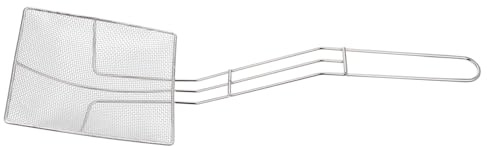 IWOWHERO Cuchara Coladora Herramienta Práctica para Filtrar Alimentos en Cocina Resistente Cuadrada de Acero Inoxidable Diseño de Orificio para Colgar