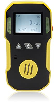 Detector de Gas, Detector de Gas portátil Industrial H2/O3/CO/PH3/CO2/H2S/NH3/O2/NO2/NO/EX/CH4 Alarma de Gas Combustible detetcor Carga USB 0-100% LEL(CH4-0-100LEL-1)