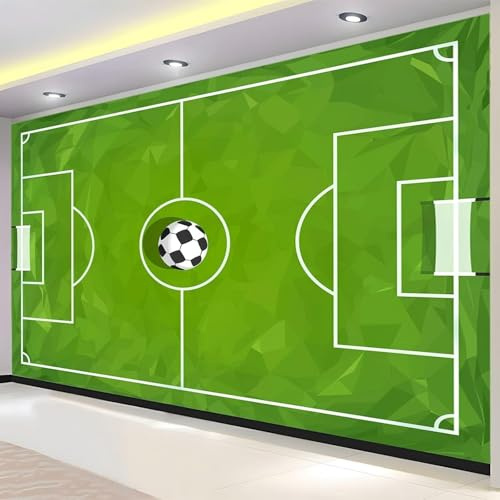 3D Fotomurales Fútbol Americano 250x175 cm Decorativos Papel Pintado Panorámico Mural Deporte de Futbol Tejido No Tejido Decoración de Pared Murales Moderna de Diseno q.7700