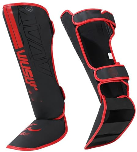 Espinilleras para Artes Marciales, Espinilleras Kick Boxing Muay Thai Absorción Impactos para Proteger Espinillas Y Empeines, para Muay Thai, Kickboxing, MMA Training and Sparring A,L
