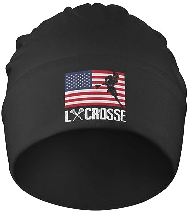 Herren Damen Kopf Wraps Lacrosse-Witz Wintermütze Leicht Beanie Mütze Klassische Slouchy Beanie Mütze Für Angeln Skifahren Laufen