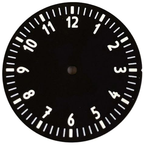 XTINKOPW Esfera negra for reloj de campo 29 mm, luminosa blanca y naranja, compatible con calibres NH35, NH36, NH38, ETA 2824 PT5000. Accesorios for hombre(Dial B,NH35 NH36)
