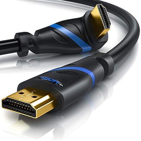 Primewire – 0,25m Câble HDMI 2.1 coudé 270°, 8k @30Hz, @120Hz DSC, 4k @144Hz @240Hz DSC UHD II, Compatible avec HDMI 2.0a et 2.0b, 3D, rafraichissement VRR, DynamicHDR 10+, eARC, DolbyVision