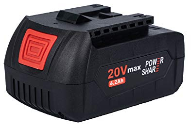 Vikky Ersatzakku 20V Lithium-Ionen Akku, 4.2Ah, passend für alle Vikky 20V Akku-Geräte (Akku-Schlagschrauber, Schraubendreher, SDS-Bohrhammer)