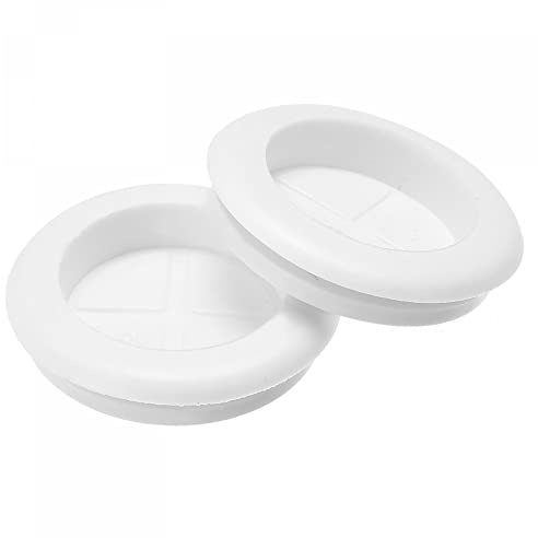sourcing map Rubber Grommet Mount Size 20 x 25mm Round Single-Sided for Wire Protection, Pack of 6