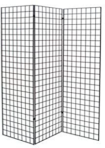 Only Hangers - Commercial Grade Gridwall Art Display Panels - Z Unit Includes Three 2' X 6' Panels