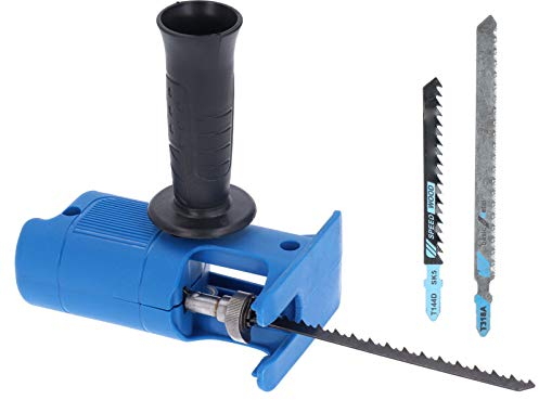 Adaptador de sierra de calar portátil para taladro eléctrico con mango ergonómico para cortar madera y metal