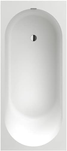 Villeroy & Boch Oberon 2.0 Solo rechteckige Badewanne, Einbau, Quaryl®, 1800 x 800 mm, UBQ181OBR2DV, UBQ181OBR2DV-RW, Farbe: Stone White