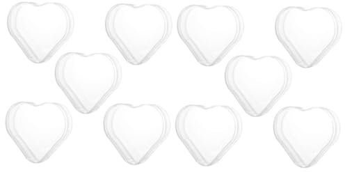MAGICLULU 10stücke Teiliges Transparente Herzform Aufbewahrungsboxen Für Schmuck Ringe Und Kosmetik Für Frauen Und Mädchen Zur Täglichen Organisation