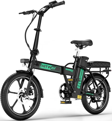 HITWAY Bici Elettrica Pieghevole 16 City Bike 36V 13Ah Batteria Rimovibile