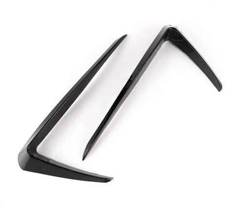 Frontlippe Frontstoßstange Seitliche Luftauslassblende Ansaugrahmen Kühlergrill Splitter Spoiler Canard Lip Für VW Für Golf 7 MK7 Für GTI Für GTD 2012-2017 Frontspoiler(Gloss Black A)