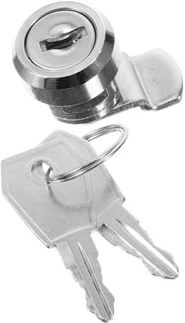 FOYTOKI Zinklegierungs Nockenschloss Mit Schlüssel Korrosionsbeständiges Schrankschloss Für Schalttafeln Und Wohnmobile 16mm Einhand Metallschloss Für Kassensysteme Und