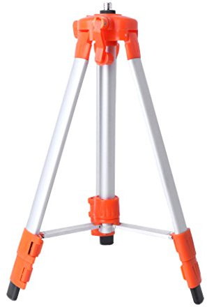 Trépied réglable en alliage d'aluminium 1,5 m/1,2 m avec bulle pour nivellement automatique