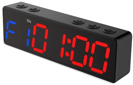 Timer da palestra， Display digitale magnetico Temporizzatore for palestra sportiva Orologio for allenamento fitness ricaricabile Multi-scene Timer a LED Palestra for la casa Attrezzi for il fitness Mu