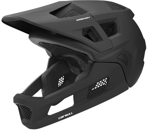 Casco de Bicicleta de Montaña Aomiun BMX, Auriculares de Motocross Extraíbles, Casco de Bicicleta de Montaña Completo con Relleno y Correas de Plata+ Plateado (M/L (54-61 cm))