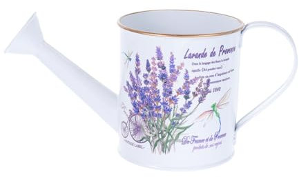 Vaguelly Regadera de Metal para Plantas Diseño Hojalata Regadera Decorativa para Uso Interior 1 Pieza