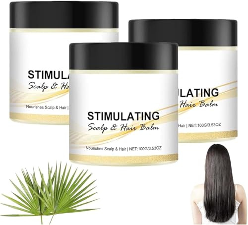 Stimulierender Balsam für Kopfhaut und Haar, Shea- und Haarpflegecreme, Kopfhautpflegeöl, für gesunde und nährende Pflege