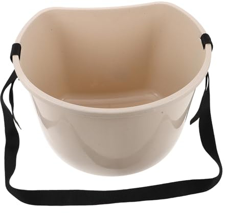 VALICLUD Multi-Purpose Plastic Fertilizer Bucket 22Lb Capacity with Handle, Small Plastic Fruit and Vegetable Picking Basket for Garden and Farm Use