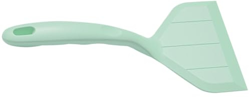 KICHOUSE Light Green Silicone Pancake Flipper Spatula with Versatile Design and Long Handle, Heat Resistant Cooking Turner for Nonstick Pans and Baking Accessories