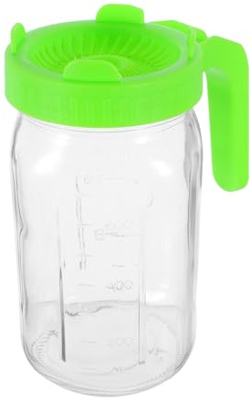 Yardenfun Germogliatore per Semi in Barattolo: 32 oz/1 Quarto di, a Bocca Larga, Ideale per insalate e legumi, germogliatore Naturale per la Cucina, Contenitore per la germinazione di ortaggi Facile