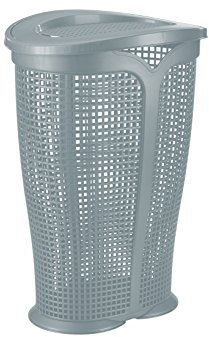 Tontarelli Ingrid Pattumiera, Plastica, Grigio, 36x29x51 cm