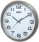 Unity Grande Horloge Murale, Manhattan Métal, Argent, 40 cm