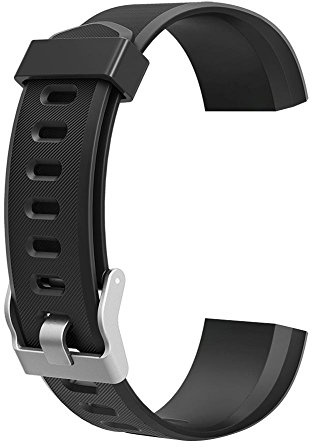 Domybest Bracelet de rechange coloré pour montre intelligente ID115Plus HR (noir)