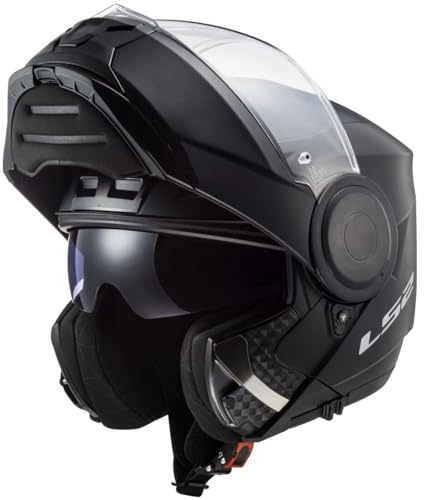 LS2, Modularer Motorradhelm SCOPE SOLID Matt Black, XS | Belüftungsöffnung am Oberkopf