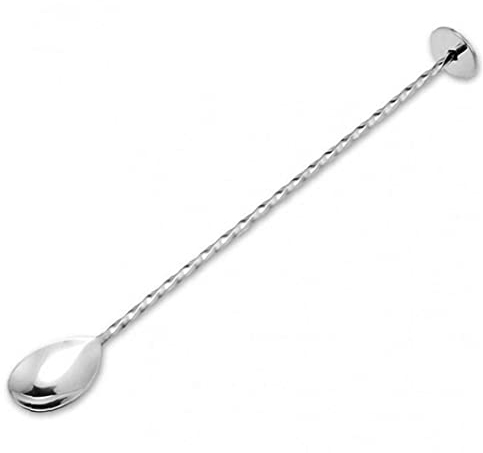 TOSSPER Stainless Steel Bar Spoons Spiral Pattern Drink Shaker Twisted Mixing Spoon Bartender Long Handle Stirrer