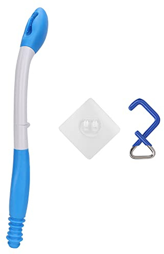 Aides à la Toilette Poignée pour Papier Toilette Essuie-glace Pliable pour L'aide à la Toilette avec une Longue Portée et une Poignée en Tissu Confortable pour les Personnes âgées à Mobilité Réduite