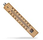 Piantallegra – Termómetro de madera para exteriores e interiores, longitud 20 cm