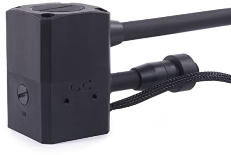 Alphacool Eisstation DC80 - AIO Power Unit Wasserkühlung Befüllhilfe mit 75 l/h Durchfluss und 14 dB Lautstärke für Desktop und Laptop