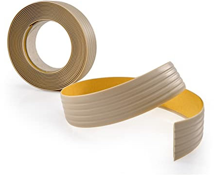 Quest Anti-Rutsch Streifen selbstklebend PVC – 5 m x 35 mm – Rutschschutz für Treppen, Leitern, Badezimmer & Glatte Oberflächen – Beige