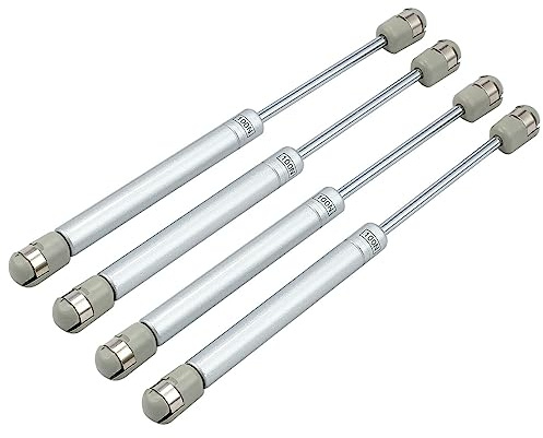 Bohaner 4Pcs Charnières de porte d'armoire Lift Up Spring Flap Gas Strut Support Stay Bar Kitchen Cupboard Box Pressure (100N)