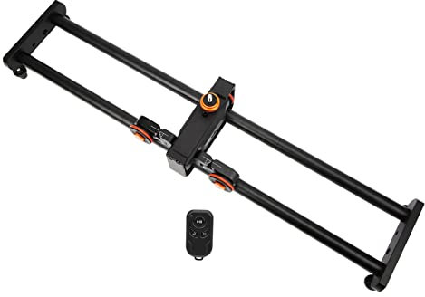 Mini Skater Motorisé Caméra, Électrique Motorisé Dolly Car Camera Slider Dolly Car 60 Cm/24 in pour Caméscope Stabili pour Vidéo Film Photographie pour Appareil Photo