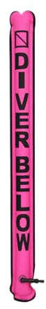 Guangcailun Oberflächenmarkierungsboje, Tauchen, Wurst, Signalschlauch, SMB, aufblasbare Düse, Sichtbarkeit, Sicherheit, schwimmendes Zubehör, Fluoreszierendes Rosa