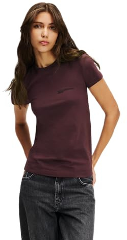 KARL LAGERFELD JEANS Mujer Slim Fit T-Shirt Plum Perfect XS