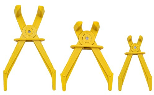 Tiardey 3PCS Flexible Hose Line Pliers Set Insulated Nylon Brake Fuel Hose Clamps Car Tubing Clamp Tool for Flexible Hoses Fuel Hoses