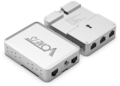 VONETS VS500 Industrial 5 Ports Gigabit Switch Ethernet RJ45 Splitter Extend LAN Network Port, 4 Gigabit Ports +1 UpLink Port, Plug&Play Metal Design, Universal for Network Devices