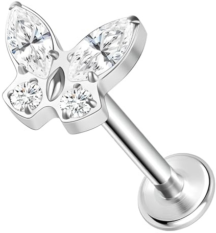 ESHIONER 1pcs Nasenpiercing stud G23 Titan Hypoallergen