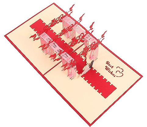 NUOBESTY 1stück Papier Schnitzerei Hochzeitskarte Kreative Einladungskarte Mit -up- Handgemachte Grußkarte Für Hochzeiten Verlobungen Und Hochzeitsfeiern