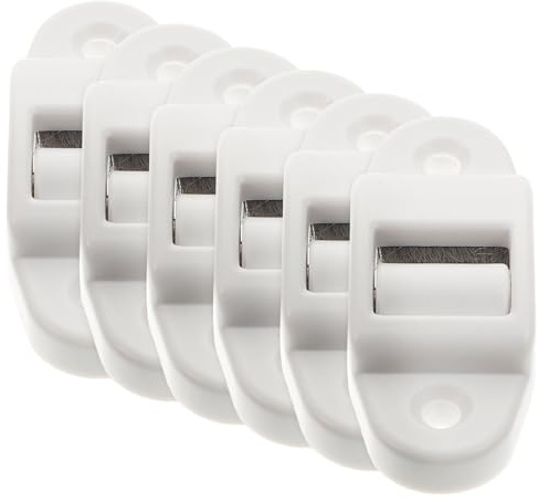 BCOATH Rodillo Guía de Correa para Persianas 14 Mm, Plástico Resistente, Mini Guía Cepillo Integrado, 6 Unidades, Repuesto para Correas de Enrollables y Ahorro Energético