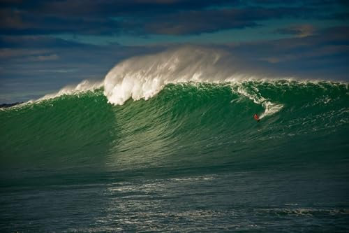 Cuadro surf belharra onda gigante – Made in France – Cuadro de cristal acrílico 90 x 60