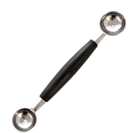 Cuillère à glace double face en acier inoxydable - Forme sphérique - Emporte-pièces pour - Boules - Petites boules - Cuillère à - Cuillère à - Emporte-pièce pour boules de