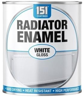 PNJB Radiator Enamel White Gloss, Non-drip Gloss Paints, Hard Drying, Hard Built, And High Performance,Durable and Long Lasting,300 ML (1PCS)