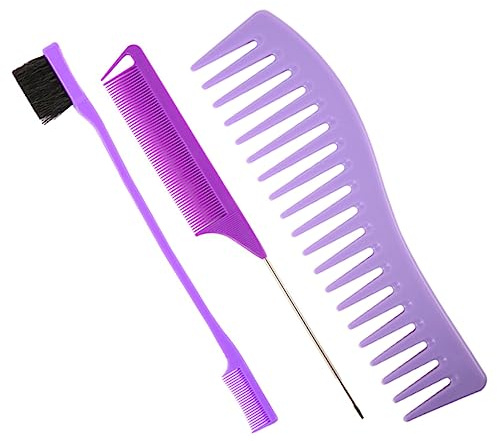 Ipetboom 2juegos Cepillos Cardar Pelo Peines De Peluquero Material Artesanía Duradero