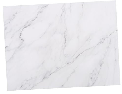 Ipetboom Planche à Découper Multifonction Marbrée Rectangulaire En Marbre Gris Blanc, Accessoire Cuisine Pratique, Pour Usage Domestique Et Préparation Alimentaire